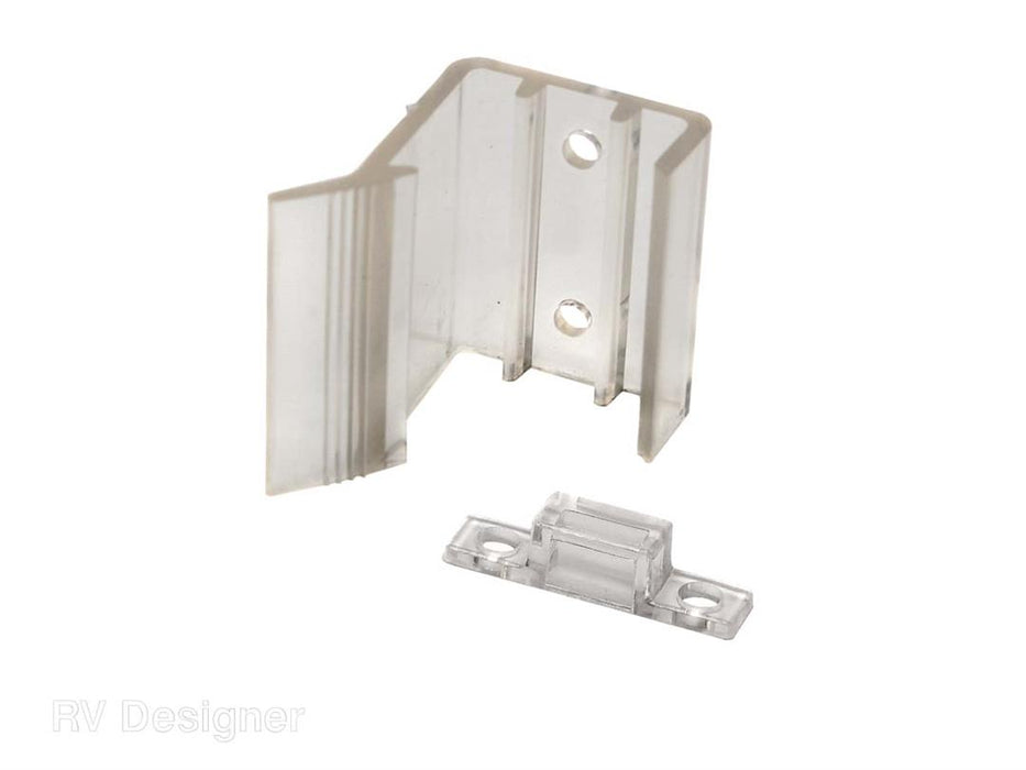 Mirrored Door Latch; Use To Keep Sliding Mirror Doors Closed While Travelling; Set Of 2