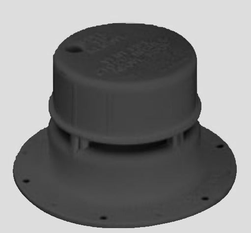 Ventline 22-0249 Sewer Vent; For 1-1/2 Inch Pipe; Black; With Removable Cap