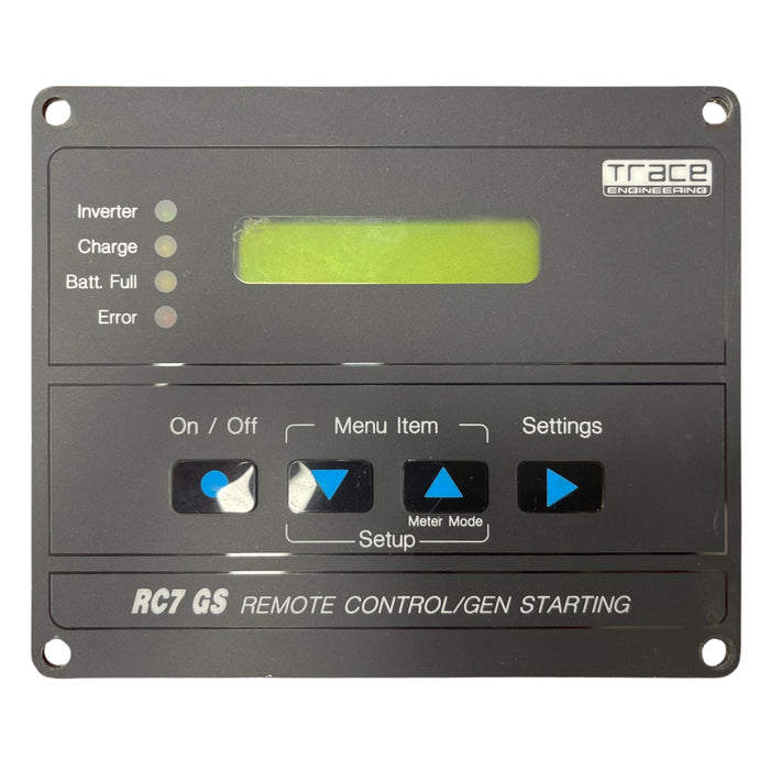 Trace Engineering RC7 GS Remote Control/Gen Starting